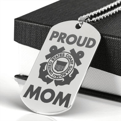 Proud Coast Guard Stainless Steel Dog Tag - MotherProud