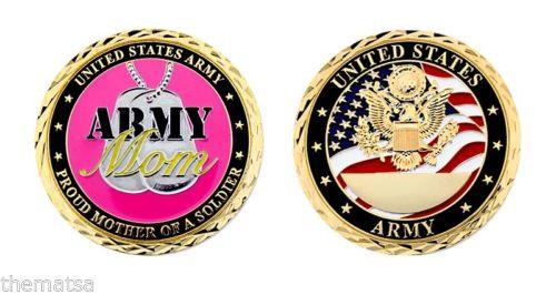 Proud Mother OF A SOLDIER CHALLENGE COIN - MotherProud
