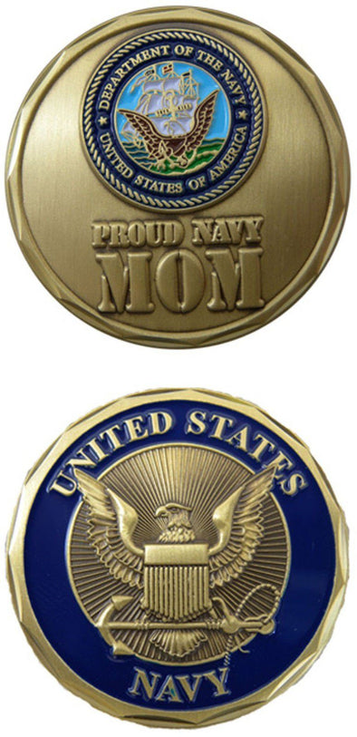 United States Navy Mom Challenge Coin - MotherProud