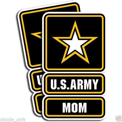 U.S. Army Mom Sticker Dye Cut Decal - 2 Pack - MotherProud