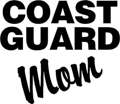 Coast Guard Mom Decal Vinyl Sticker - MotherProud