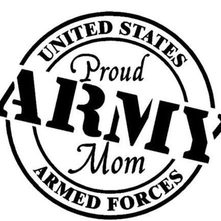 Proud army mom bumper sticker decal - MotherProud