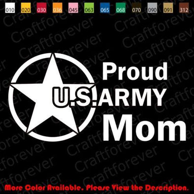 Proud US ARMY Mom Decal 5'' - MotherProud