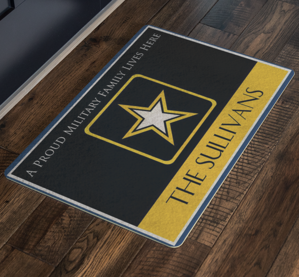 Military Family - The Sullivans Personalizable Doormat - MotherProud