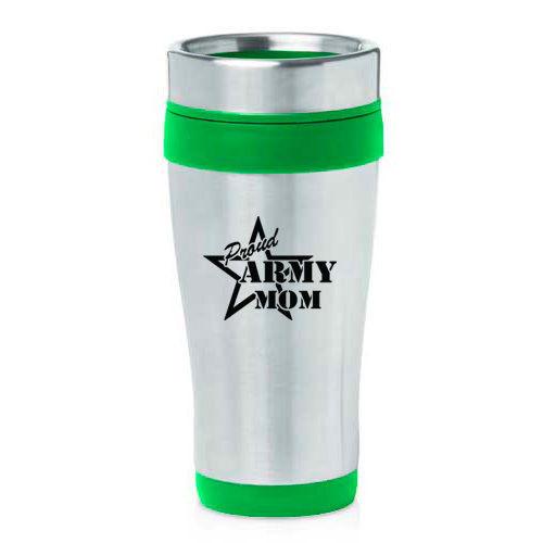 Army Mom Stainless Steel Travel Mug - MotherProud