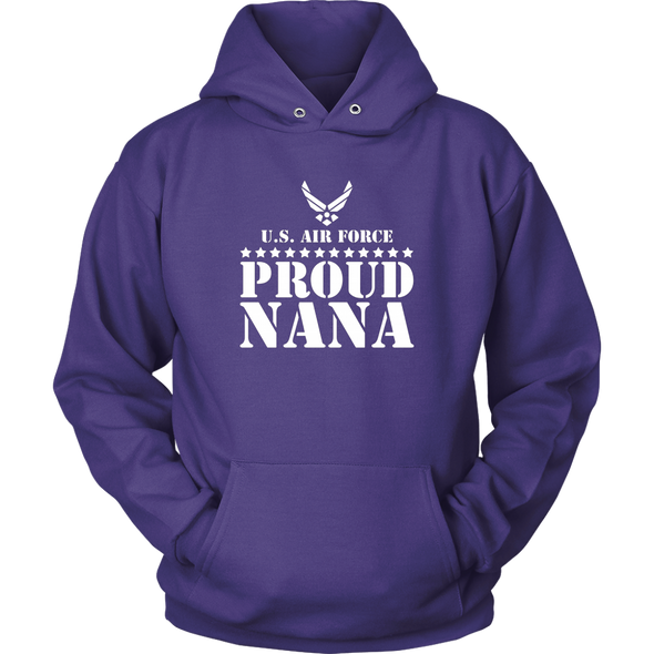 Gift Army Family - Proud Nana U.S. Air Force Stars T-shirt - MotherProud
