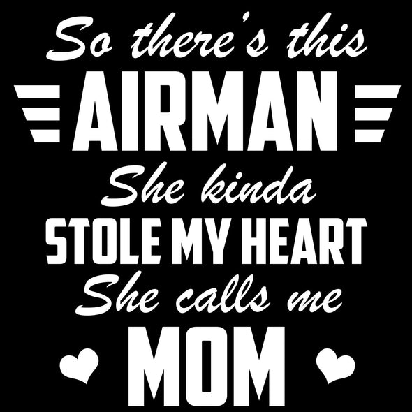 Air Force Mom Airman Stole My Heart Decal - MotherProud