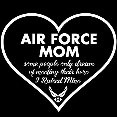 Air Force Mom Raised My Hero Decal - MotherProud