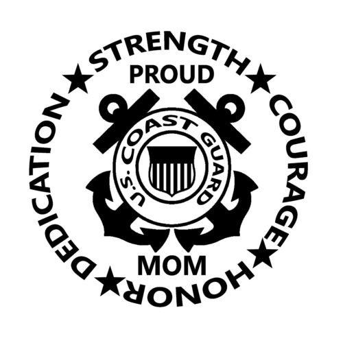 COAST GUARD MOM United States Sticker Decal - MotherProud