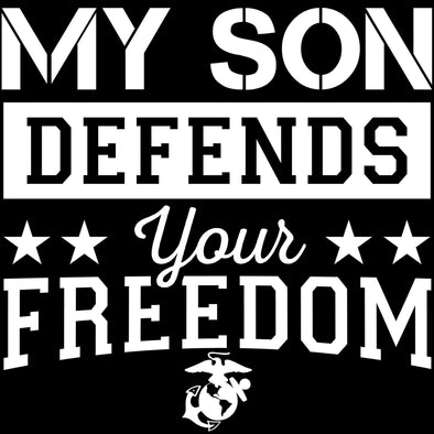 Marine Mom Defends Freedom Decal - MotherProud