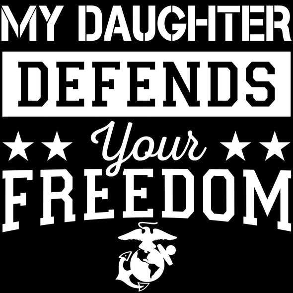 Marine Mom Defends Freedom Decal - MotherProud