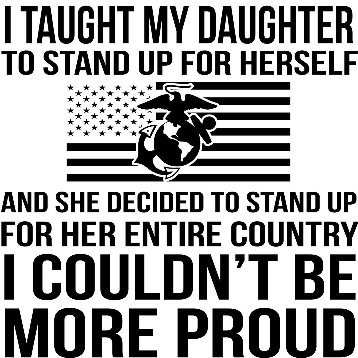 Marine Mom More Proud Decal Motherproud