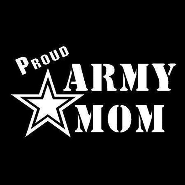 Proud Army Mom window truck fun sticker decal