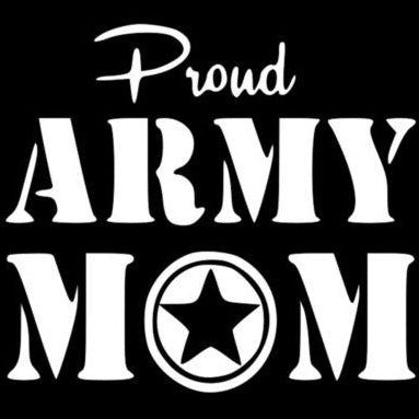 Proud US Army Mom Vinyl Decal Sticker - MotherProud