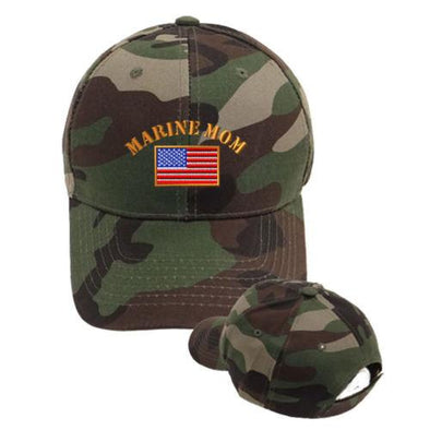 MARINE MOM Military Style Adjustable Hat Cap - MotherProud