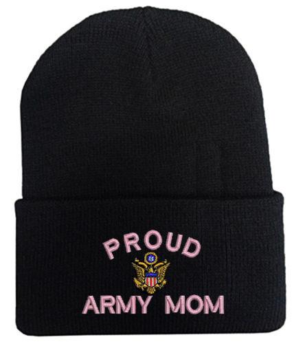 Proud Army Mom Beanie Hat - MotherProud
