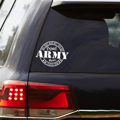 Proud Army mom Nationa Guard Car Decals