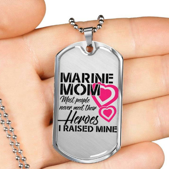 Marine Mom Necklace Gift Personalized