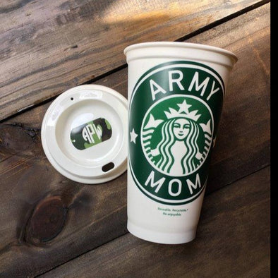 Army Family Members Starbucks Coffee Tumbler - MotherProud