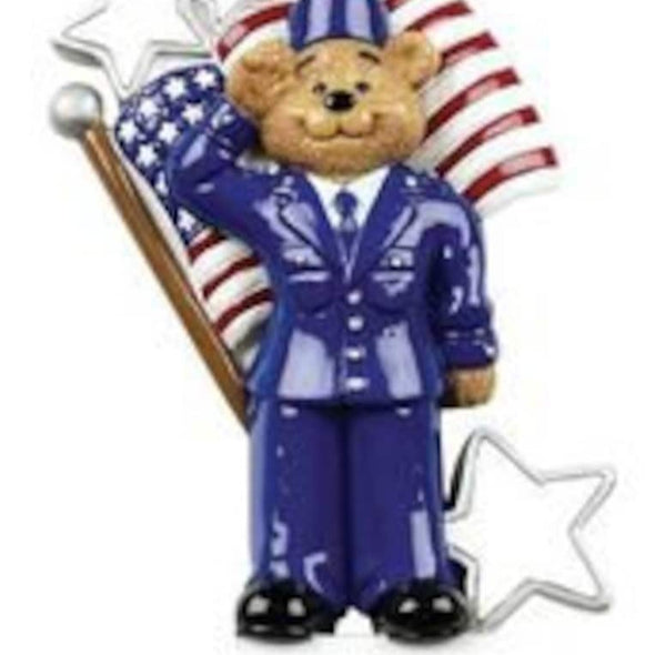 Air Force Military Bear Ornament