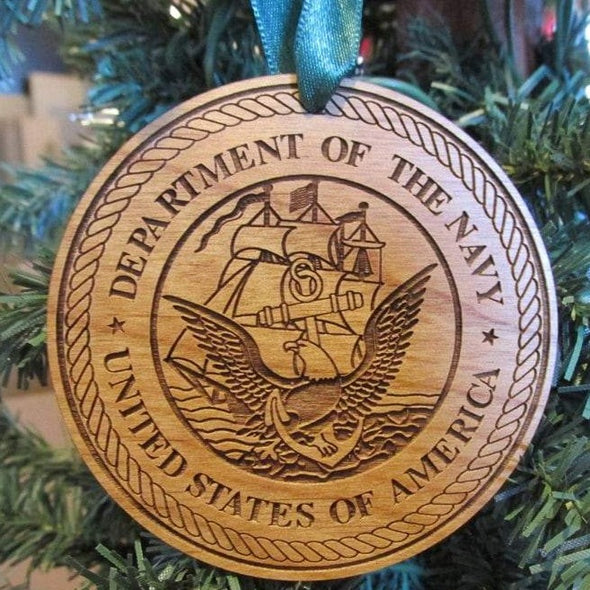 Military Wood Christmas Ornament