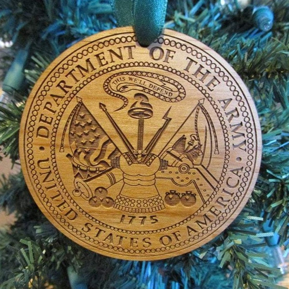Military Wood Christmas Ornament