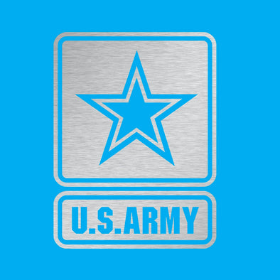 US Army Silver Vinyl Decal
