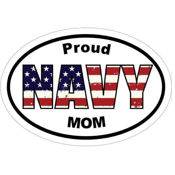 Proud Navy Mom Vinyl Decal Window
