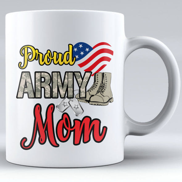 Proud Army Mom Coffee Mug