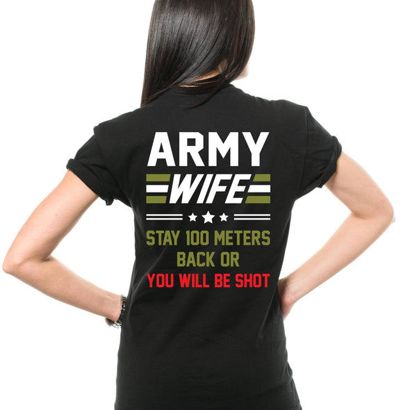 Army Wife T-Shirt Funny Proud