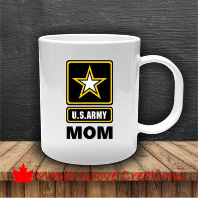 Army Mom Mug coffee in ceramic or plastic