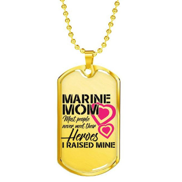 Marine Mom Necklace Gift Personalized