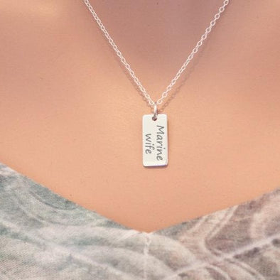 Sterling Silver Marine Wife Necklace