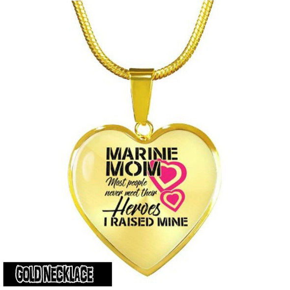Marine Mom Necklace Corps Veteran Gift