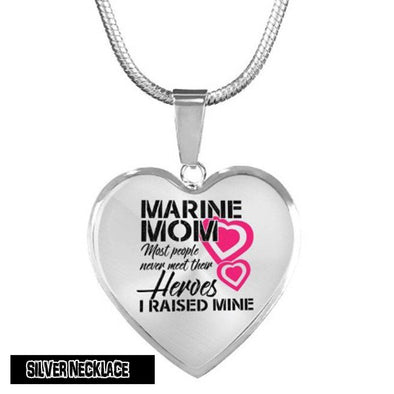 Marine Mom Necklace Corps Veteran Gift