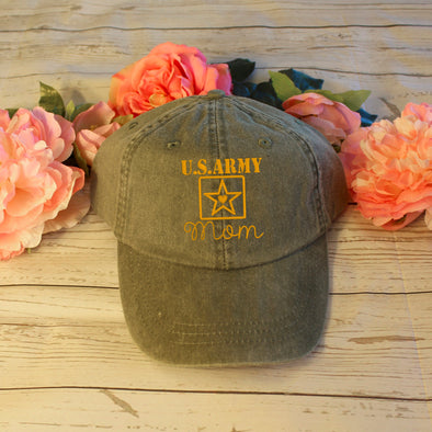 Embroidered Army mom Logo Hat