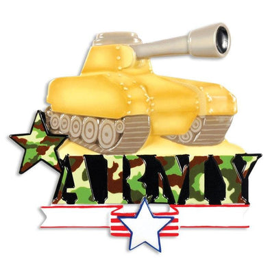 Army Tank Christmas Ornament