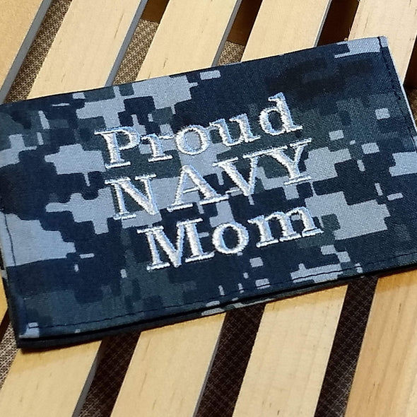 Navy Mom Credit Card Wallet purse