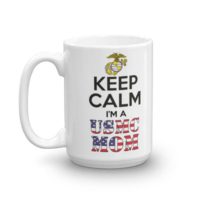 Keep Calm I'm A USMC Mom mug