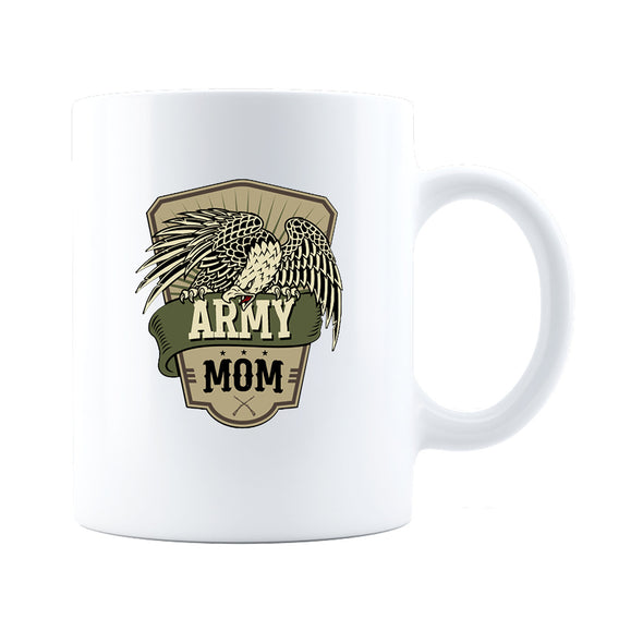 Army Mom Coffee and Tea White Ceramic Mug