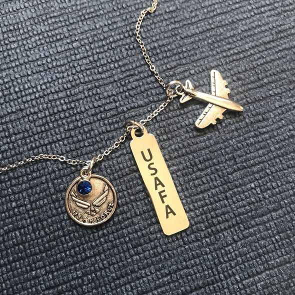 USAFA Air Force mom Necklace