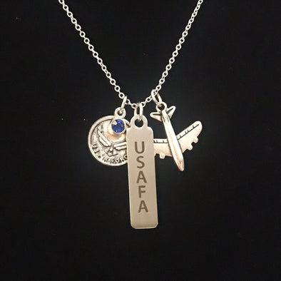 USAFA Air Force mom Necklace