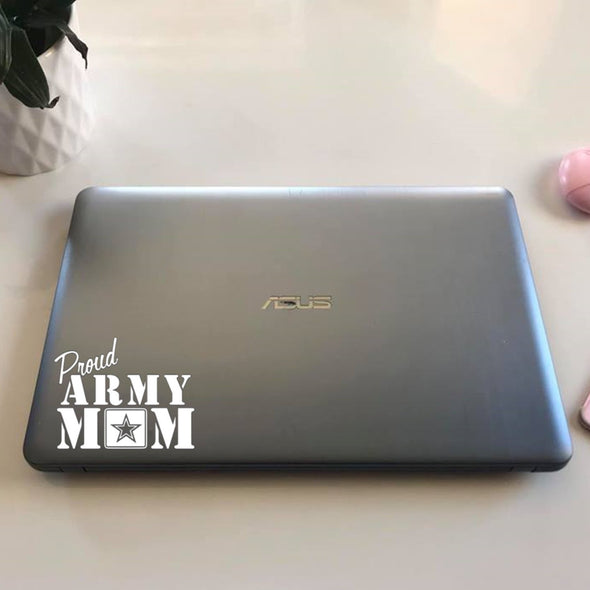 Proud Army Mom Outdoor Decal