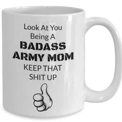 Badass army mom mug