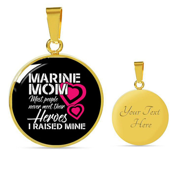 Marine Mom necklace Veteran Gift Corps