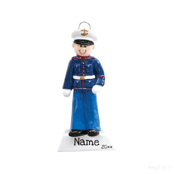 Personalized Military Ornament