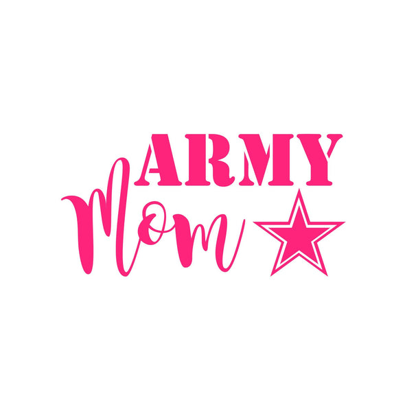 Army mom vinyl decal