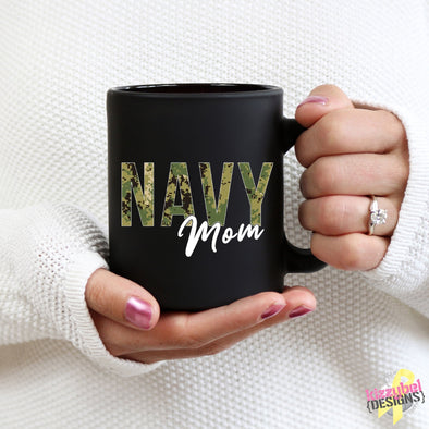 Proud Navy Mom Coffee Mug
