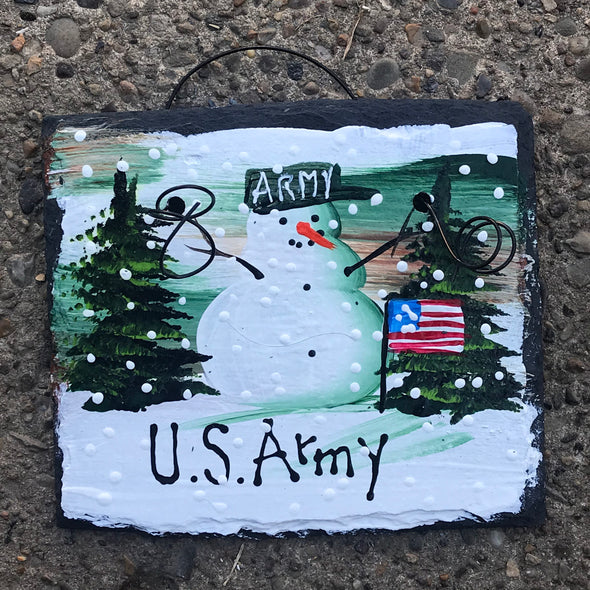 Christmas Ornament Military Sign