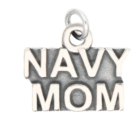 Sterling Silver Navy Mom bracelet